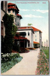 Pasadena California 1908 Postcard Hotel Raymond Entrance