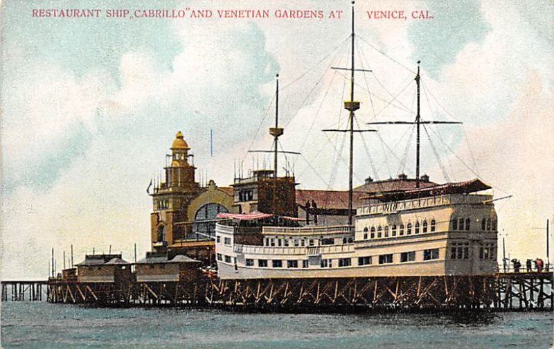 Restaurant Ship Cabrillo, Venetian Gardens Venice California  