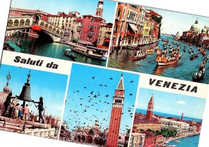 Multi-View Venice Italy's 1960s Chrome Postcard