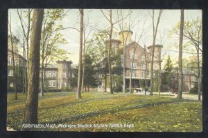 KALAMAZOO MICHIGAN INSANE ASYLUM FOR FEMAILES VINTAGE POSTCARD 1908