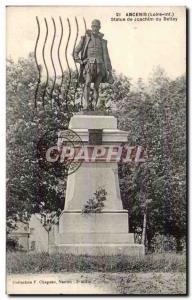 Old Postcard Ancenis Statue of Joachim du Bellay