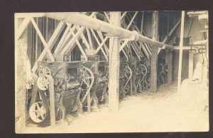 RPPC NESS CITY KANSAS FACTORY INTERIOR VINTAGE REAL PHOTO POSTCARD