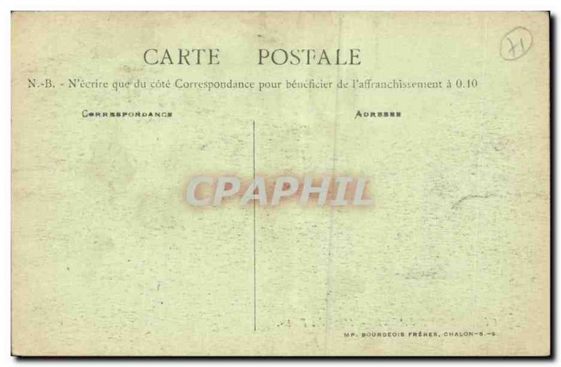 Old Postcard Chalon sur Saone Hotel des Postes