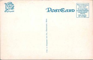 Postcard TOWER SCENE Cincinnati Ohio OH AM1587