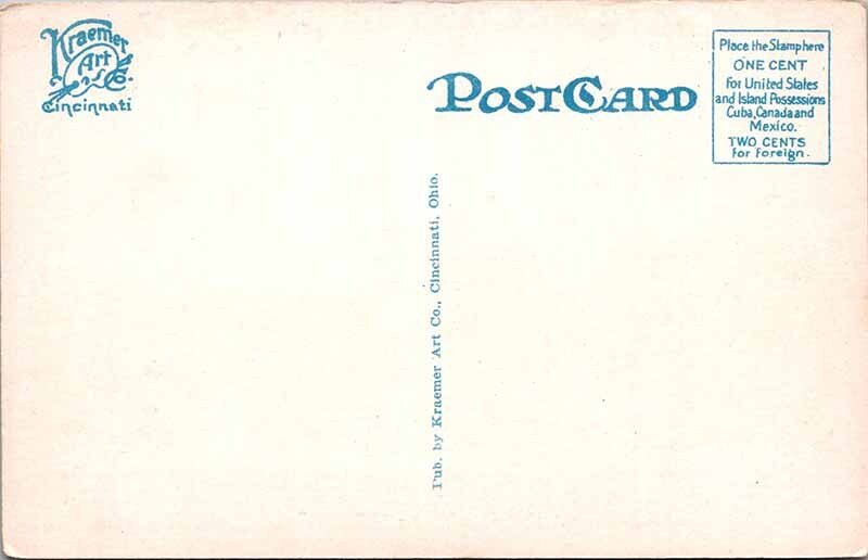 Postcard TOWER SCENE Cincinnati Ohio OH AM1587