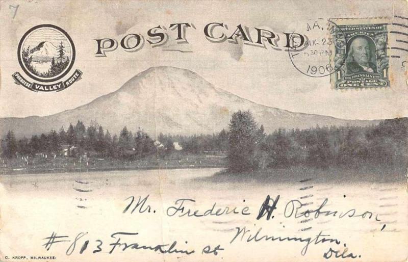 Rainier National Park Washington Paradise Valley Camp Private Mail PC JE228329