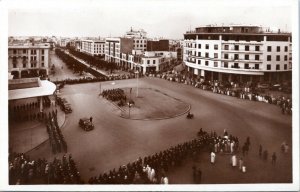 postcard rppc Morocco - Rabat - Lyautey Square