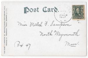 Wolfboro NH New Hampshire Wolfboro Bay 1907 Lakeport Postmark Postcard