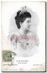 Old Postcard HM Queen Helene d & # 39Italie
