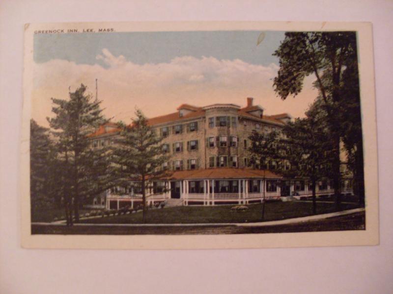 1932 Greencock Inn Hotel In Lee Massachusetts MA Postcard y5904