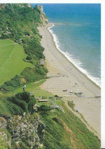 Devon Postcard - The East Cliff at Branscombe Beach - Near Seaton - Ref 20943A