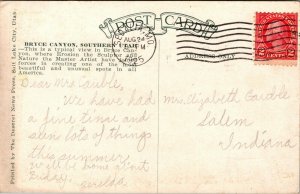 Vtg 1920's Bryce Canyon Southern Utah UT Postcard