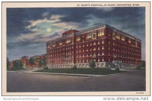 Minnesota Rochester Saint Marys Hospital At Night