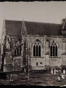 WINCHELSEA CHURCH, England real black & White photo POSTCARD