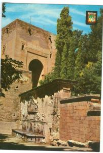 Spain, Granada, Alhambra, The Charles V pillar, unused Postcard