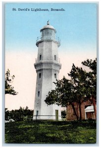 Bermuda Postcard View of St. David's Lighthouse c1910 Unposted Antique