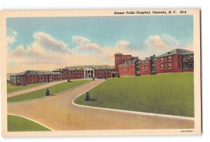 Oneonta New York NY Postcard 1930-1950 Homer Folks Hospital