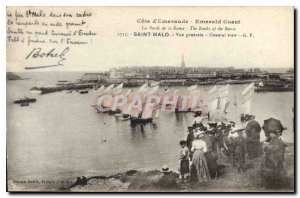 Old Postcard Emerald Coast Emerald Coast Saint Malo General view edges of Rancid