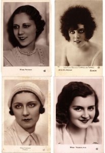 MISSES GLAMOUR REAL PHOTO, 24 Vintage Postcards (L6223) 