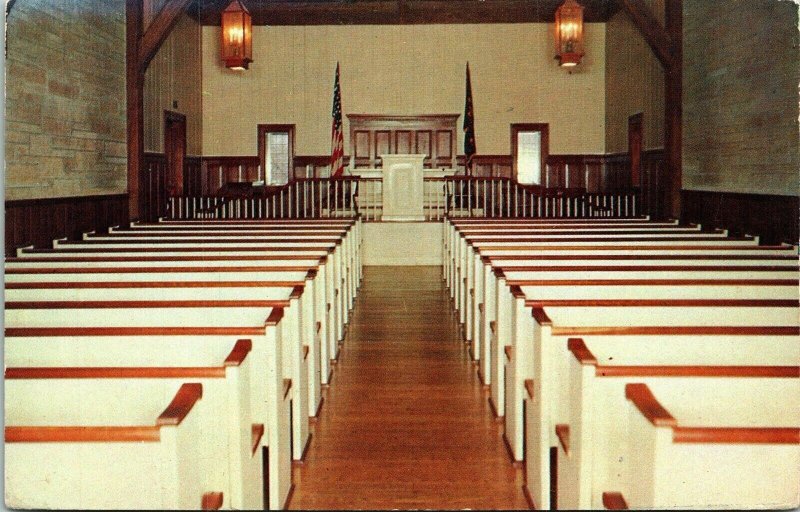 Interior Nancy Hanks Lincoln State Memoiral City Iniana IN Postcard VTG UNP  