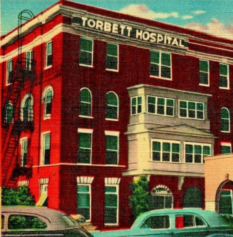 Torbett Hospital Pavillion Mineral Well Marlin Texas TX Vintage Linen