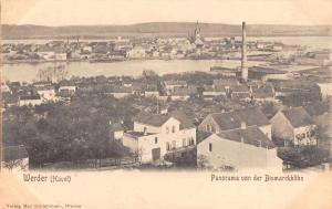 Werder Havel Germany Panorama von der Bismarckhohe Antique Postcard J75129