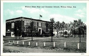 Walnut Ridge AR-Arkansas, Walnut Ridge High & Grammar Schools Postcard JR14