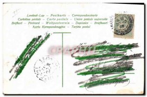 Old Postcard Fantasy Flowers Year 1906 Trefles