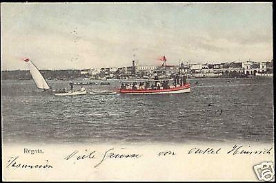 paraguay, Regata, Boats, City Panorama (1906)