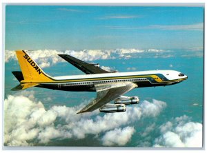 Sudan North Africa Postcard Sudan Airways Boeing 707-3JBC Blue Nile c1960's