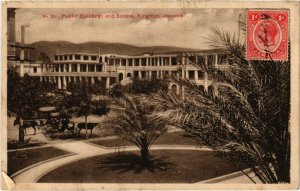 PC CPA JAMAICA, KINGSTON, PUBLIC BUILDINGS AND SQUARE, Postcard (b21533)