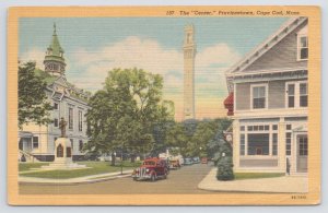 Linen~The Center Of Provincetown~Giant Bell Tower~Cape Cod Massachusetts~Vintage 