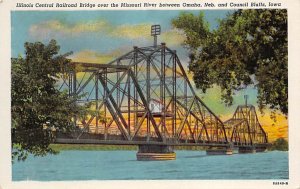 Railroad Bridge Over Missouri River Council Bluffs, Iowa