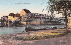 Donaubrucke Straubing Bavaria Germany 1910c postcard