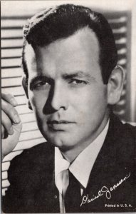 Postcard Portrait of David Janssen Arcade Card