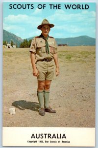 c1968 Australia Scouts Of The World Boy Scouts Of America View Vintage Postcard