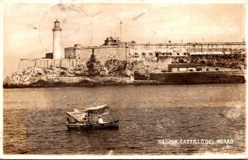 Cuba Havana Castillo Del Morro & Lighthouse 1940 Real Photo