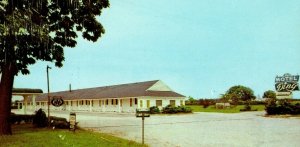 Motel Ding on U.S. 20 East Fremont, Ohio Vintage Postcard P6