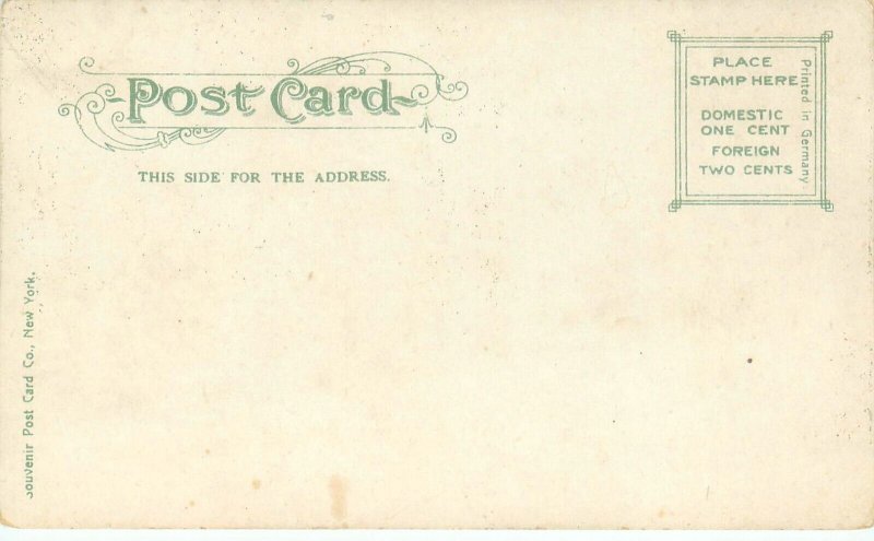 Mobile Alabama AL Home of Author Augusta Evans Wilson UDB Postcard Unused