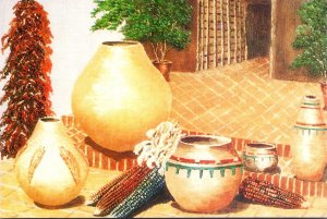 Arizona Indian Pottery Scene Original Oil Painting By William Mewhinney