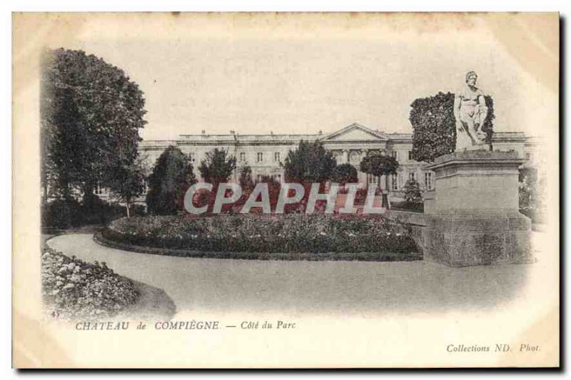 Postcard Old Chateau de Compiegne Riviera Park