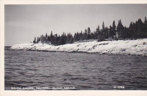 Maine Squirrel Island South Shore Real Photo RPPC