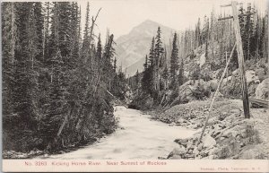Kicking Horse River Summit of Rockies BC British Columbia Trueman Postcard H60