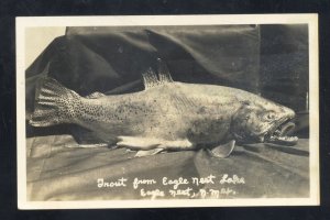 RPPC EAGLE NEST NEW MEXICO NM EAGLE NEST LAKE FISHING REAL PHOTO POSTCARD