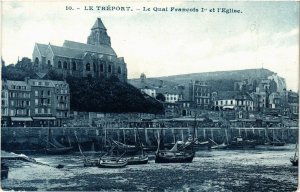 CPA Le TRÉPORT-Le Quai Francois Ier et l'Église (348257)