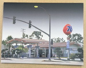 PC UNUSED - UNION 76 GAS, AVOCADO & E. COAST HWY, NEWPORT BEACH, CAL. FROM PHOTO