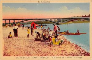 BR93247 saint satur saint thibault les bords de la loire la plage  france