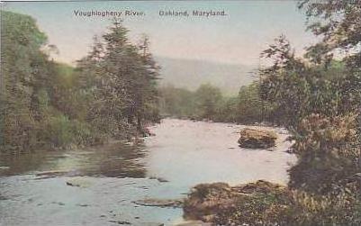 Maryland Oakland Youghiogheny River Handcolored Albertype