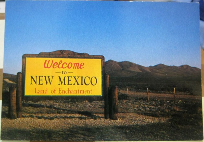 United States Welcome to New Mexico Sign - unposted