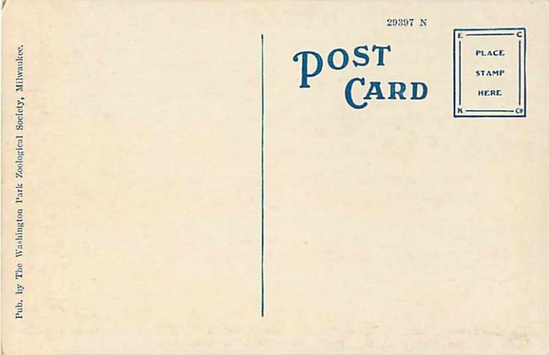 W/B Washington Park Zoological Garden Milwaukee Wisconsin WI